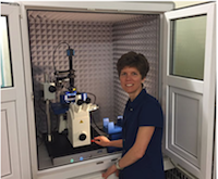 Dr Monica Schönenberger of the Swiss Nanoscience Institute with her JPK NanoWizard